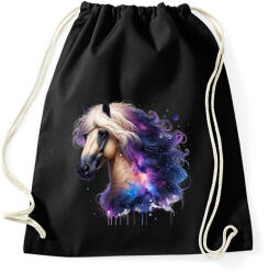 printfashion ló - Sportzsák, Tornazsák - Fekete (17281917)