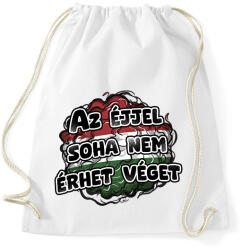 printfashion Az éjjel soha nem érhet véget - Sportzsák, Tornazsák - Fehér (17345120)