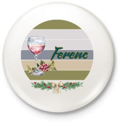 printfashion ferenc (1) - Kitűző, hűtőmágnes - Fehér (16897562)