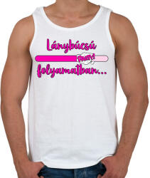 printfashion Lánybúcsú folyamatban - Férfi atléta - Fehér (17473314)