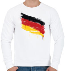 printfashion Német zászló - Férfi pulóver - Fehér (17075587)