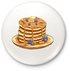 printfashion Amerikai palacsinta - Kitűző, hűtőmágnes - Fehér (17068678)