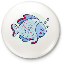 printfashion Cuki hal - Kitűző, hűtőmágnes - Fehér (17121816)