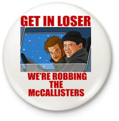 printfashion Get in loser - Kitűző, hűtőmágnes - Fehér (16877688)