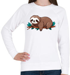 printfashion Lajhár - Női pulóver - Fehér (17133782)