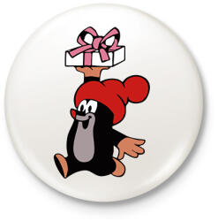 printfashion Kisvakond Karácsony - Kitűző, hűtőmágnes - Fehér (16945868)