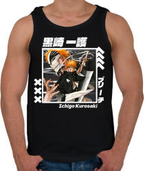 printfashion bleach ichigo - Férfi atléta - Fekete (17409553)