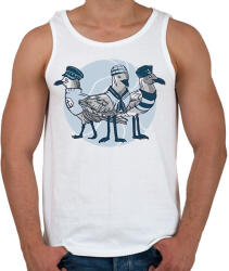 printfashion Matróz sirályok - Férfi atléta - Fehér (17139386)