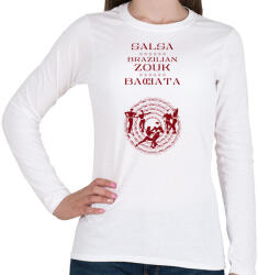 printfashion Salsa Zouk Bachata dancer S0205 red - Női hosszú ujjú póló - Fehér (16943263)