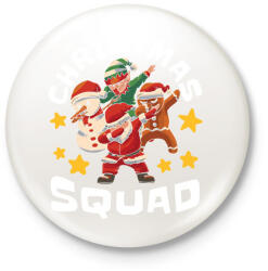 printfashion Christmas squad - Kitűző, hűtőmágnes - Fehér (17009298)