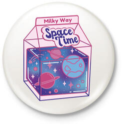 printfashion Milky way tej - Kitűző, hűtőmágnes - Fehér (17164542)