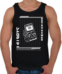 printfashion Retro gamer - Férfi atléta - Fekete (17418753)