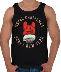 printfashion Metal Christmas - Férfi atléta - Fekete (16891719)