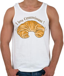 printfashion Croissaint - Férfi atléta - Fehér (17094837)