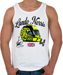 printfashion Lando-Norris-sisak - Férfi atléta - Fehér (17313610)