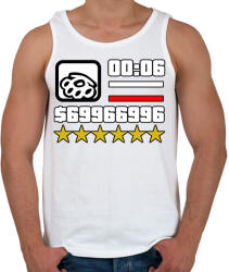 printfashion Gta Hud - Férfi atléta - Fehér (17419202)