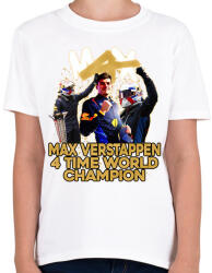 printfashion MAX VERSTAPPEN vilagbajnok - Gyerek póló - Fehér (17311205)