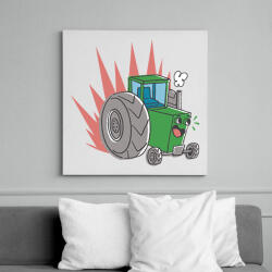printfashion Traktor - Vászonkép - Fehér (17145207)