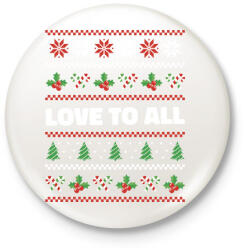 printfashion Karácsonyi csúnya pulcsi - Kitűző, hűtőmágnes - Fehér (16994880)