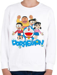 printfashion Doraemon - Gyerek pulóver - Fehér (17411010)