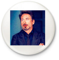 printfashion robert downey jr - Kitűző, hűtőmágnes - Fehér (17323348)