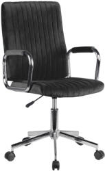 AKORD FD-24 Ergonomikus Velúr Irodai Szék Fekete (AKO-OCFD-24-B) - prodis