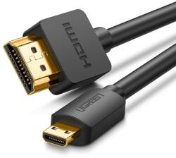 UGREEN HD127 micro HDMI - HDMI kábel, 4K 3D, 2m (fekete)