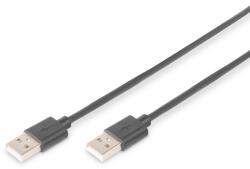 ASSMANN USB 2.0 connection cable, type A 1m Black AK-300101-010-S (AK-300101-010-S)