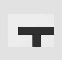  Sanit LOS nyomólap falba épített wc tartályhoz - fehér-fekete (16733000007)