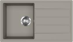 Evido Easy 45S csepptálcás gránit mosogató, 760 x 440 mm, platina színben - 442068 (442068)