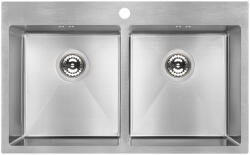 Laveo MARMARA kétmedencés inox mosogató (SAM_020T) - aquamixwebaruhaz