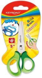 Keyroad Olló 13 cm tompa fejű Keyroad Soft Grip vegyes színek (38441) - irodasziget