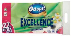 Ooops! Toalettpapír, 3 rétegű, kistekercses, 16 tekercs, OOOPS "Excellence", kamilla (KHHVP065) - onlinepapirbolt