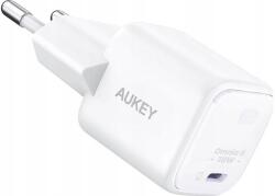 AUKEY Mains Charger Gan Usb-c, Pd 30w, White (pa-b1l Wh)