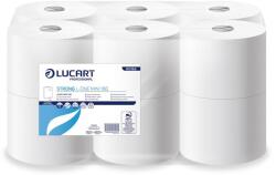 Lucart Toalettpapír, 2 rétegű, 12 tekercses, LUCART Strong L-One mini 180, hófehér (UBC76)