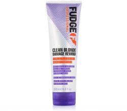 Fudge Professional Clean Blonde Damage Rewind Violet-Toning Conditioner 250 ml hajkondicionáló szőke haj minden hajtípus uniszex