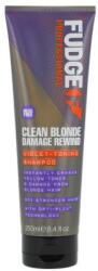 Fudge Professional Clean Blonde Damage Rewind Violet-Toning Shampoo 250 ml sampon szőke haj sérült haj uniszex