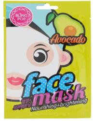 Bling Pop Face Mask Avocado Nourishing + Brightening arcmaszk minden bőrtípus 20 ml uniszex