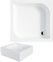 Besco Ares szögletes zuhanytálca 80 × 80 × 16, 5 cm - BAA-80-KW + OAA-80-KW (BAA-80-KW + OAA-80-KW)