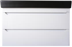  TMP SHARP 100 fali fürdőszobabútor - CeraStyle SHARP FEKETE mosdóval - 100 x 48 cm (400867VB012A32U05) - aquamixwebaruhaz