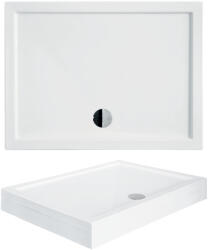 Besco Alpina C szögletes zuhanytálca 80 × 100 × 14 cm - BAA-10814-P (BAA-10814-P)