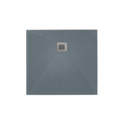 Aquatrend Zara öntött márvány kompozit zuhanytálca 80x80x2, 7 cm - szürke (WEB015527)