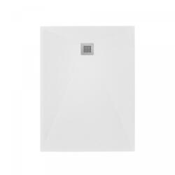 Aquatrend Zara öntött márvány kompozit zuhanytálca 80x120x2, 7 cm - fehér (WEB014007)