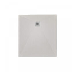 Aquatrend Zara öntött márvány kompozit zuhanytálca 90x100x2, 7 cm - krém (WEB014017)