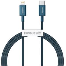 Baseus USB Type-C/Lightning Gyorstöltős adatkábel 1 m, kék (CATLYSA03) (CATLYSA03)