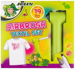 Jolly Airbrush Textile 12 darabos kétvégű színes textilmarker készlet (4446-0015) - bestbyte