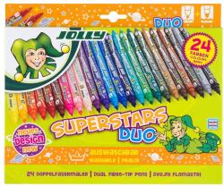 Jolly Superstars Duo 24 darabos kétvégű filctoll készlet (4425-0002) - bestbyte