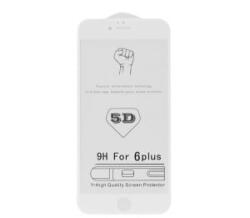 Utángyártott Apple iPhone 7 Plus/8 Plus, 5D Full Glue hajlított tempered glass kijelzővédő üvegfólia, fehér (5901737861825)