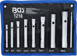 BGS technic Csőkulcs készlet, 6 x 7 - 20 x 22 mm, 9 db-os (BGS-1218)