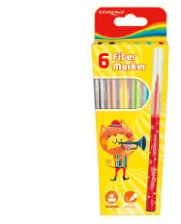 Keyroad Rostirón, filctoll készlet 2 mm 6 db/bliszter vegyes színek (KR971588) (KR971588)